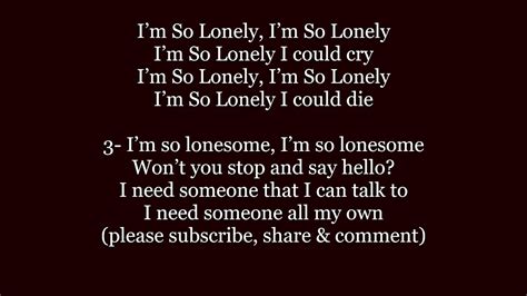 lonely lyrics